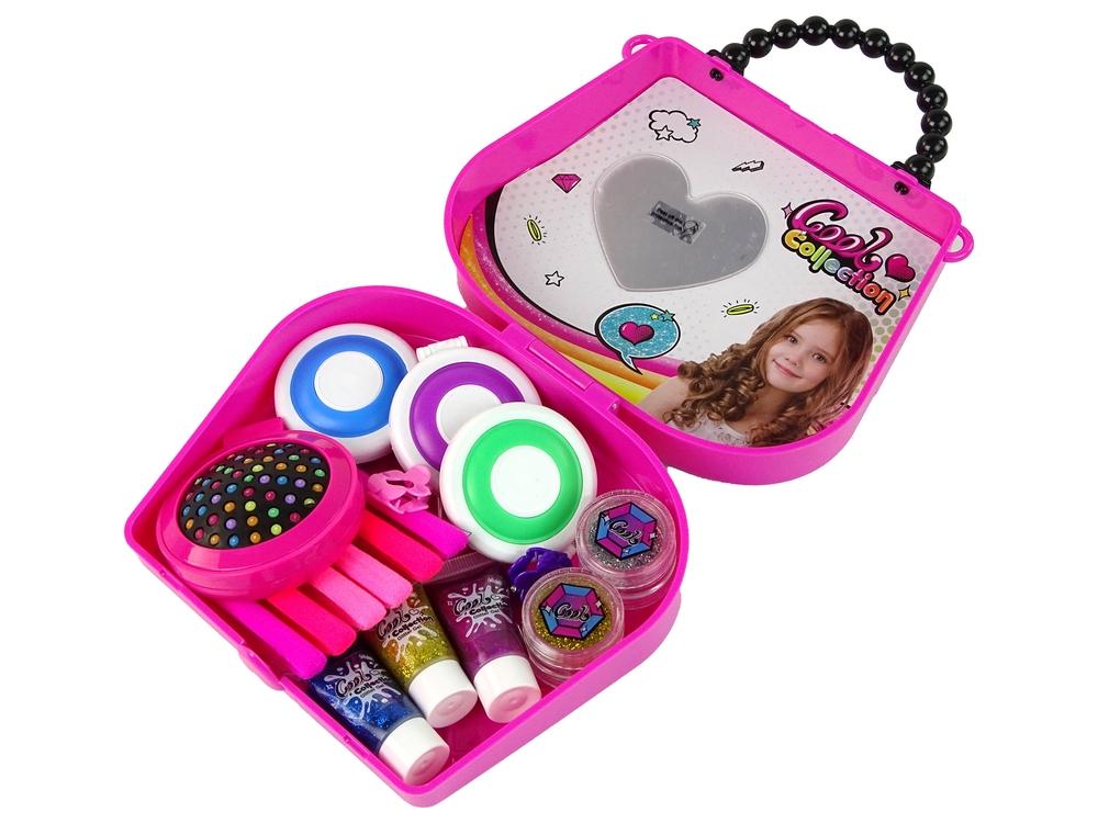 Pink Hair Styling Kit: Glitter, kridt, clips og mere! 