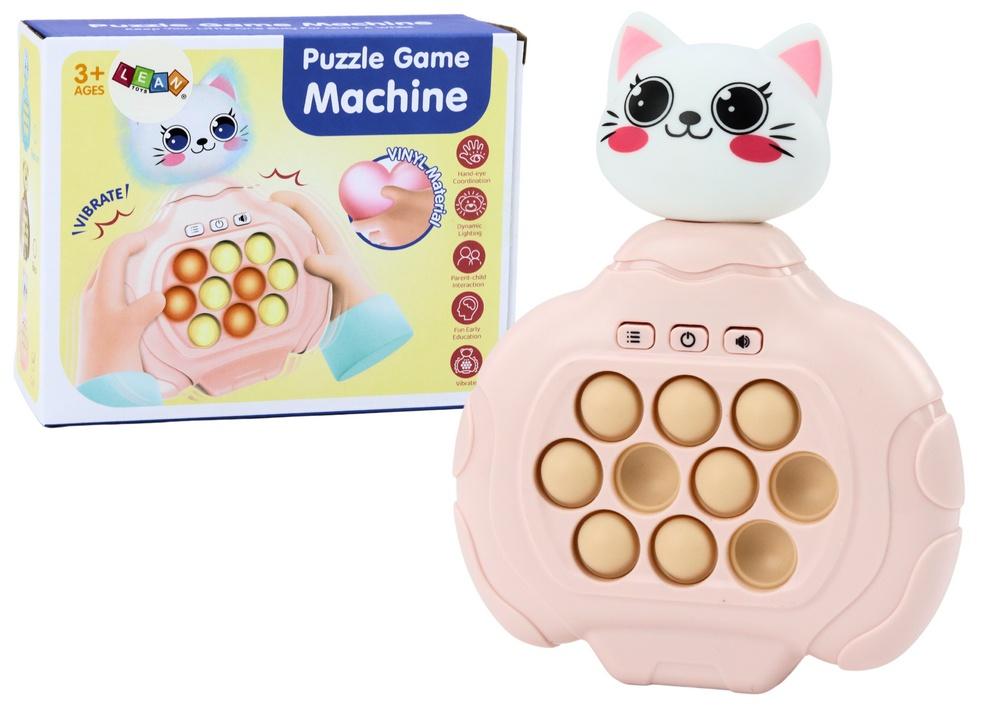 Pink Kitty Pop-It Arcade: Sansesjov og vibrationer