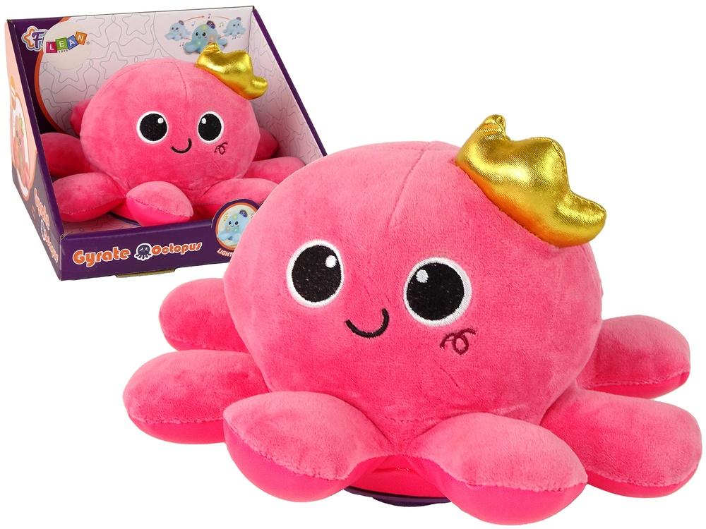 Pink Octopus Toy: Ljus, ljud, rörelser och mys!