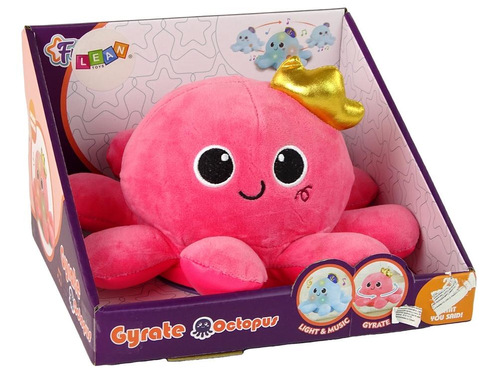 Pink Octopus Toy: Lys, lyder, bevegelser og hygge!