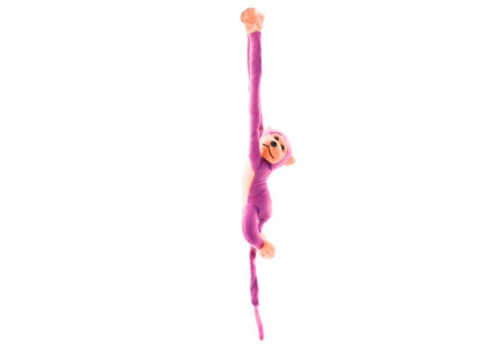 Pink Plys Monkey Mascot med lyd, 60 cm - Kram &amp; Leg!