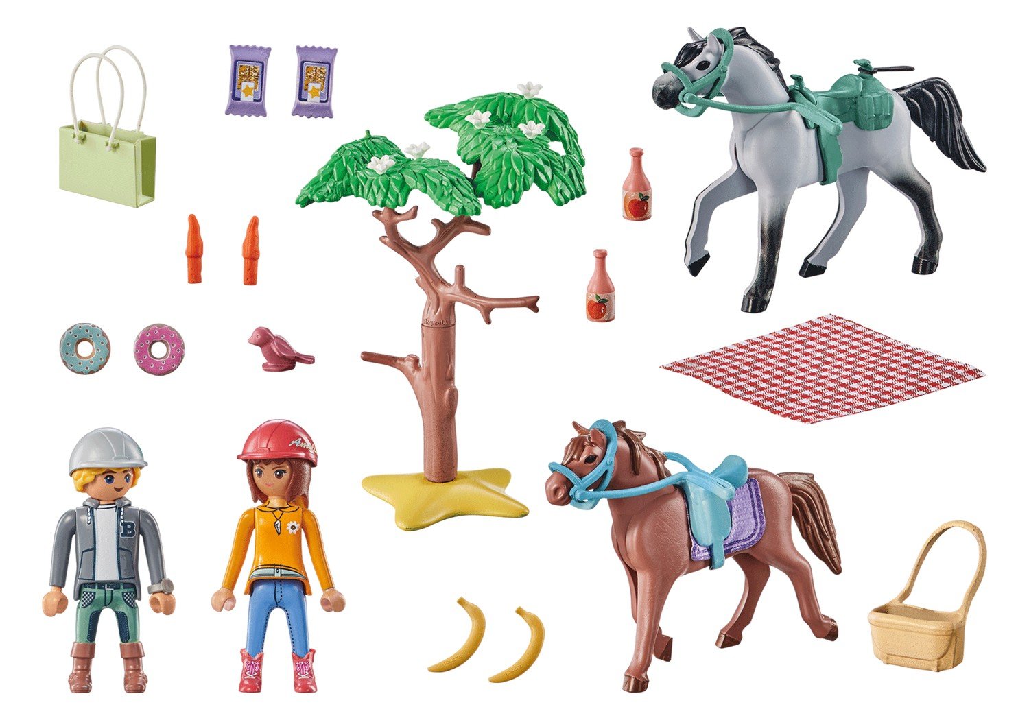 Playmobil Horses Of Waterfall Ride til stranden med Amelia og Ben 71470