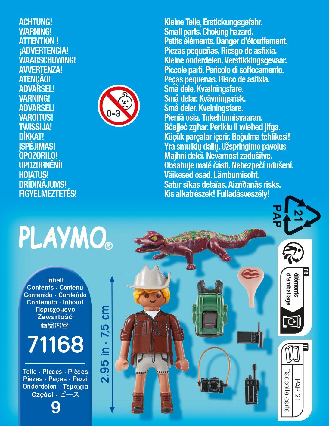 Playmobil Special Plus Researcher med Young Caiman 71168