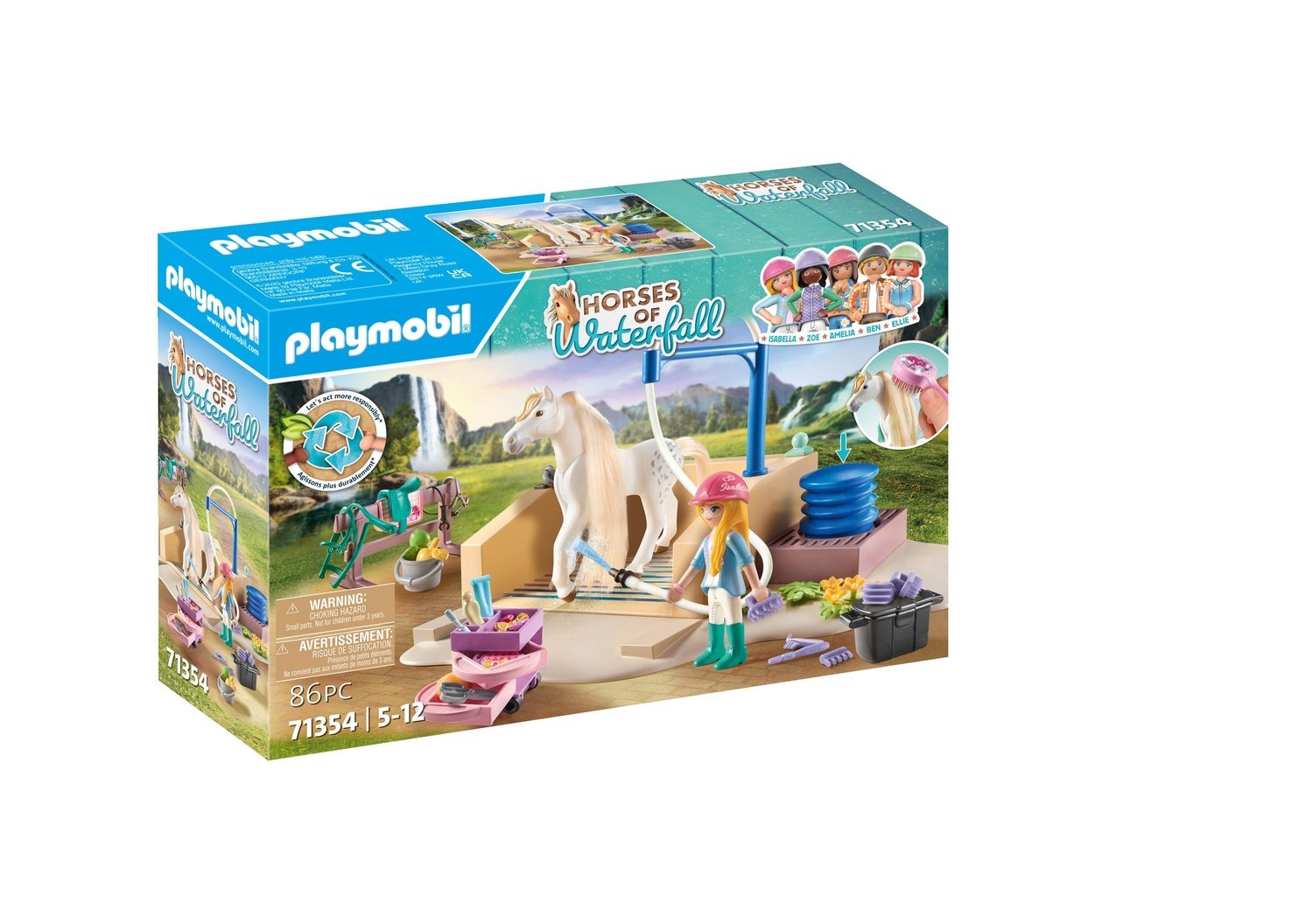 Playmobil World Of Horses Vaskestation med Isabella og Løvinden 71354