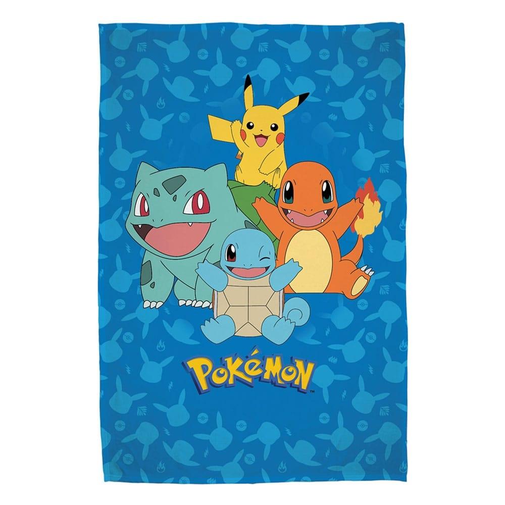 Pokemon Fleece Tæppe Starter Pokemon 130 x 160 cm