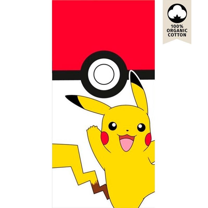 Pokémon Pikachu Pokeball strandhandduk bomull