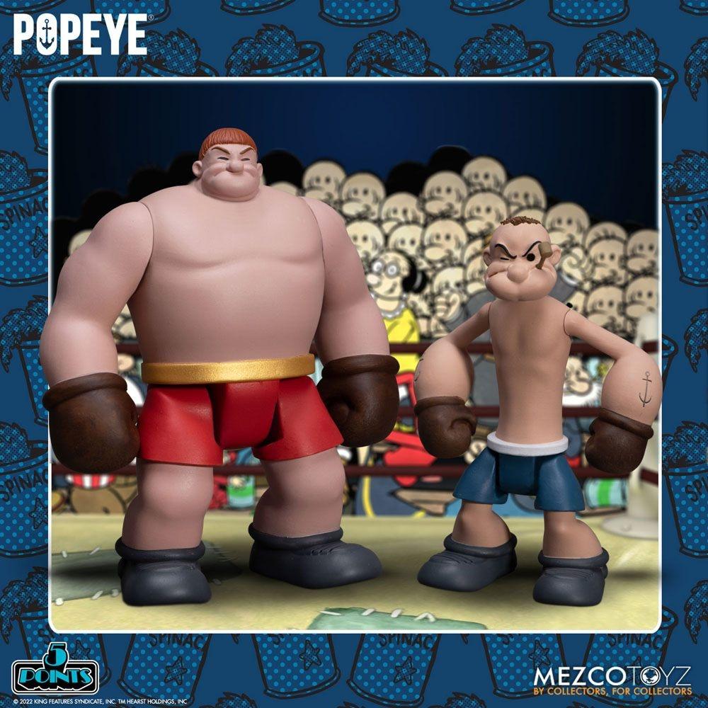 Popeye 5 Points Deluxe Figursæt Popeye &amp; Oksehjerte 9 cm