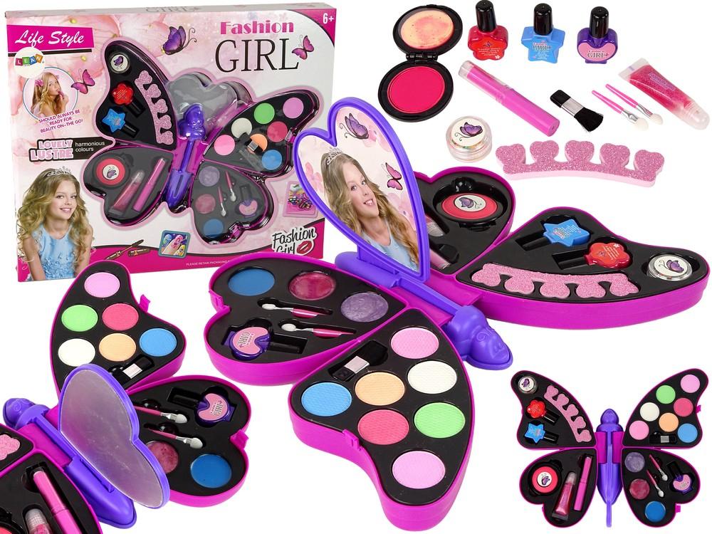 Purple Butterfly Make-Up Set: Säker, rolig, kreativ lek!