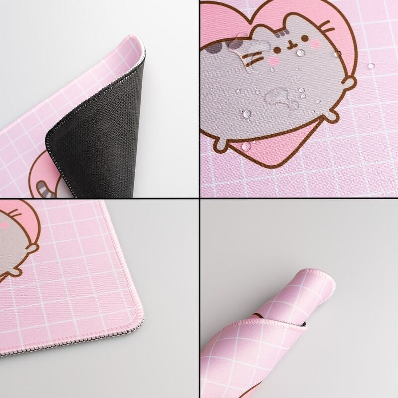 Pusheen Moments skrivbordsmatta för mus, stor storlek, mjuk yta