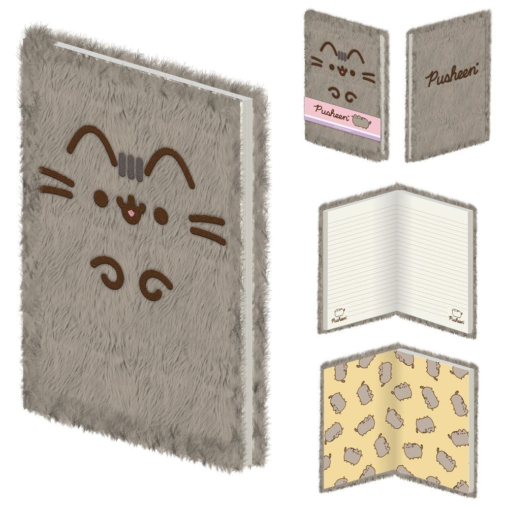 Pusheen Plush Notebook med mjukt omslag och söt design