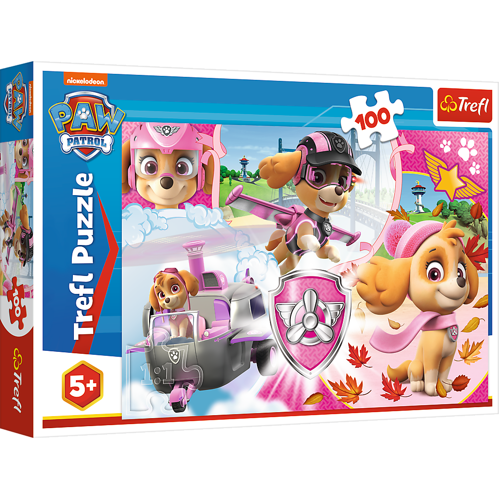 Pussel - 100 bitar - Skye in Action - Paw Patrol