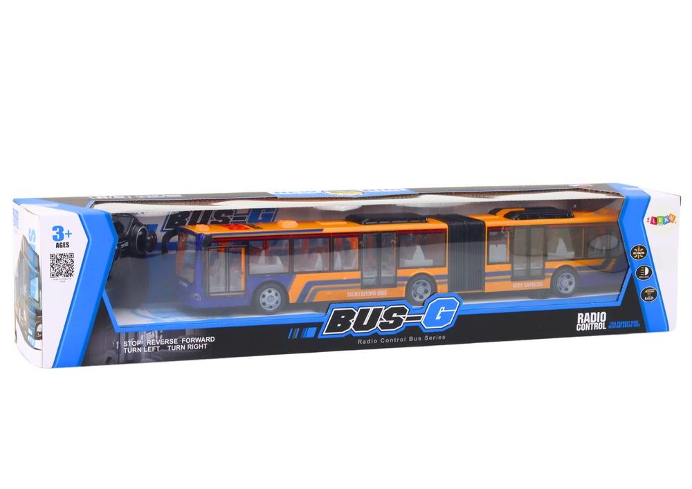 RC-buss med lampor och uppladdningsbart batteri