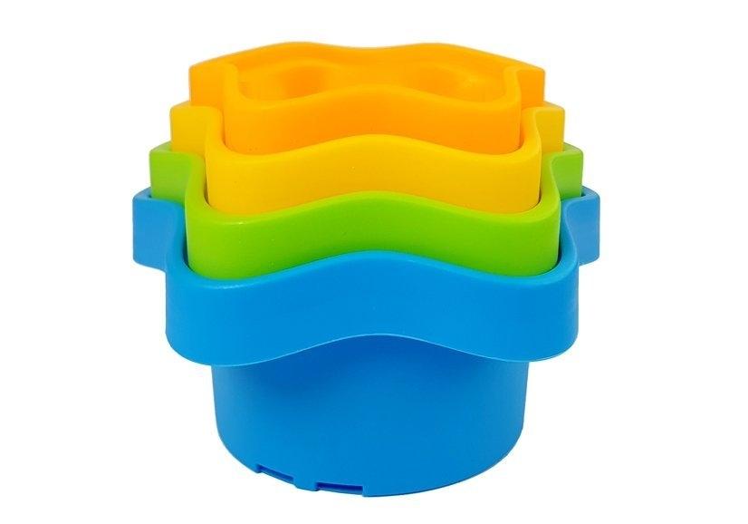 **Rainbow Pyramid Cups: Sikkert, farverigt og pædagogisk legetøj**