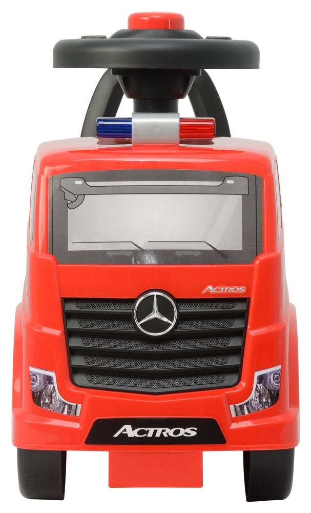 Röd Mercedes Actros Police Ride-On: Hållbart småbarnsnöje