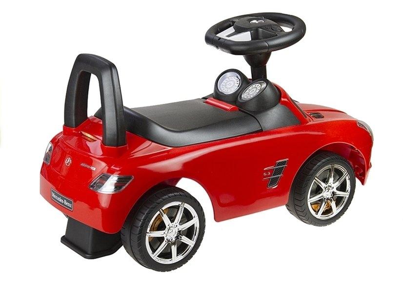 Röd Mercedes-Benz SLS AMG Ride-On: Säker, rolig och hållbar