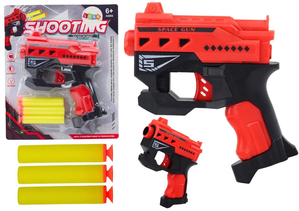 Rød Mini Foam Dart Gun med sugekopper - nemt og sjovt!