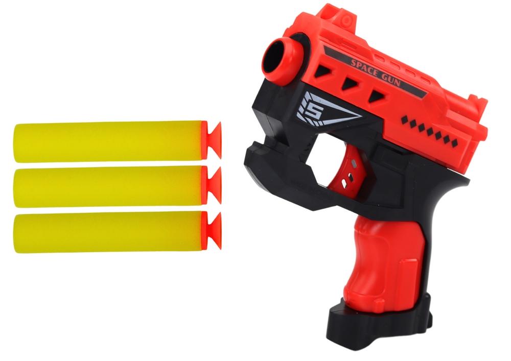 Rød Mini Foam Dart Gun med sugekopper - nemt og sjovt!