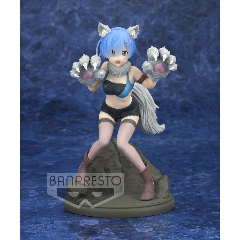 Re:Zero Livet börjar i en annan värld Espresto Monster Motions Ram figur 18cm