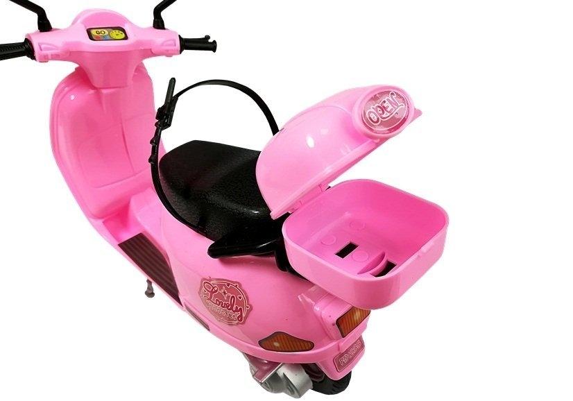 Pink scooter dukkesæt med hjelm og tilbehør