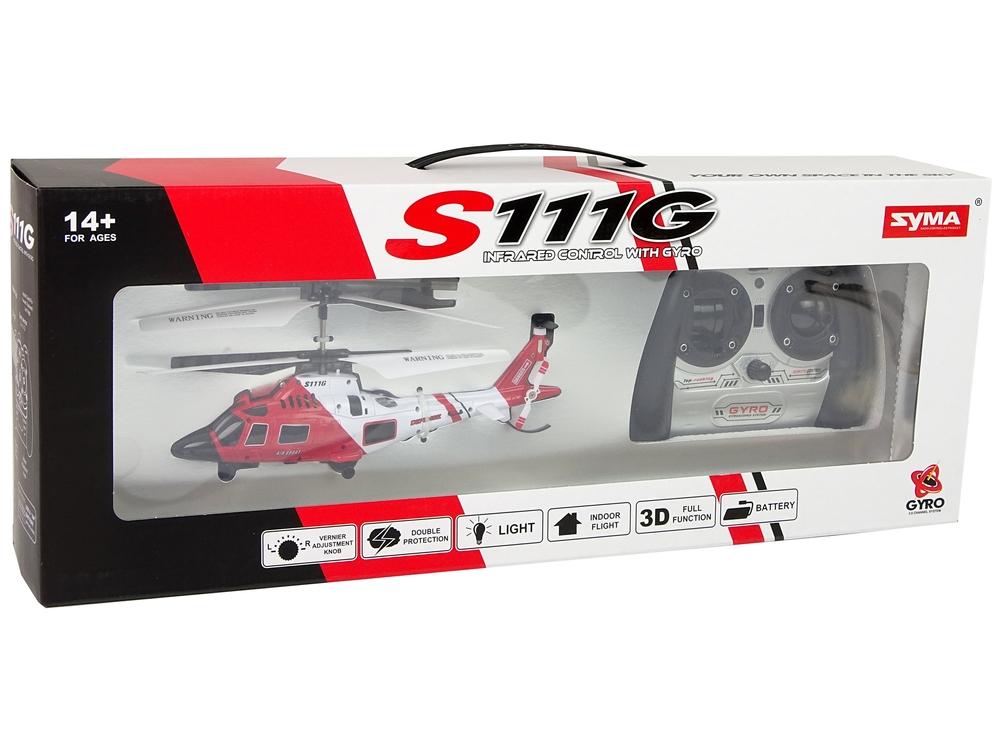 SYMA S111G GYRO RC Helikopter: 3-kanals, USB-laddning, enkel kontroll