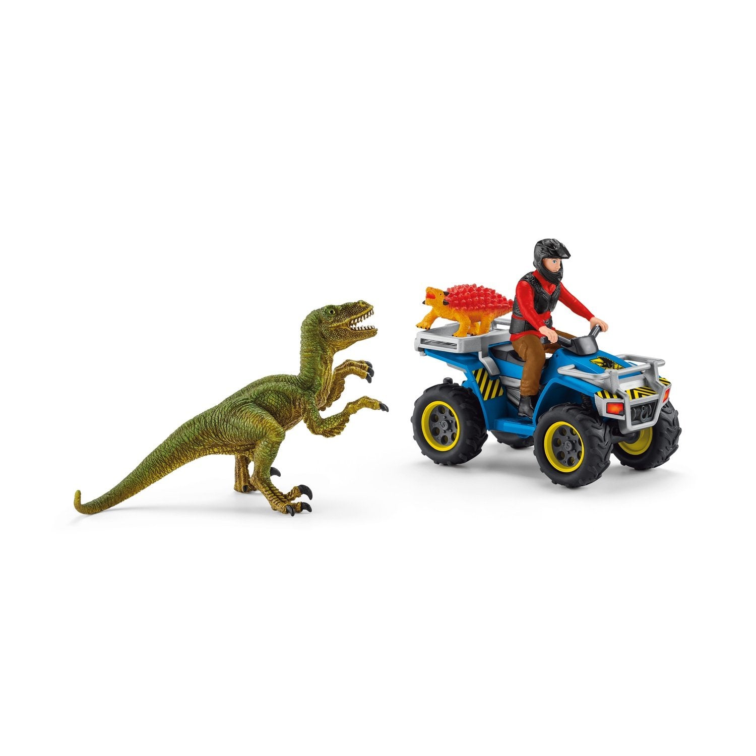 Schleich Dinosaurs Quad Escape From Velociraptor