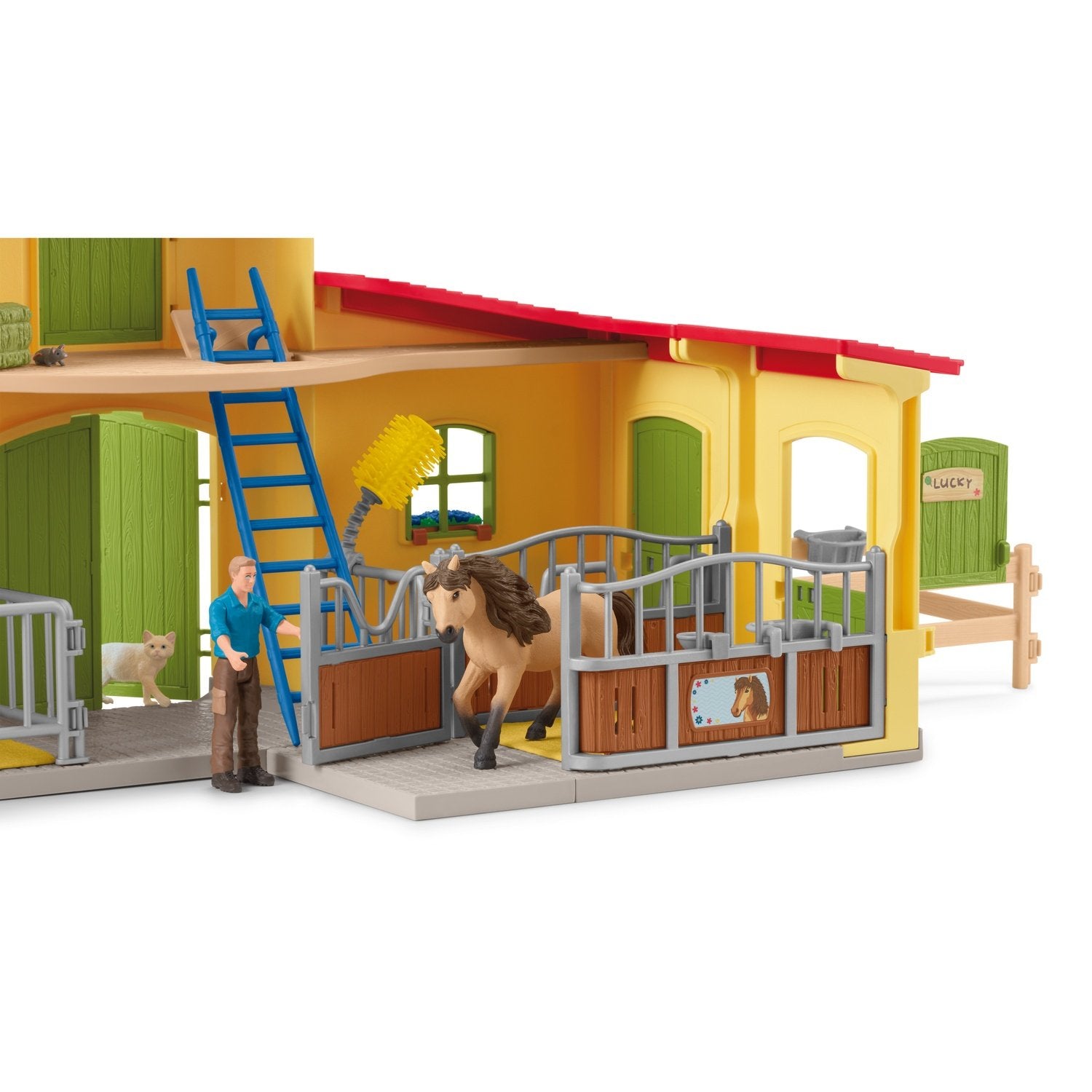 Schleich Farm World Playset Ponnybox Med Islandsponnyhingst