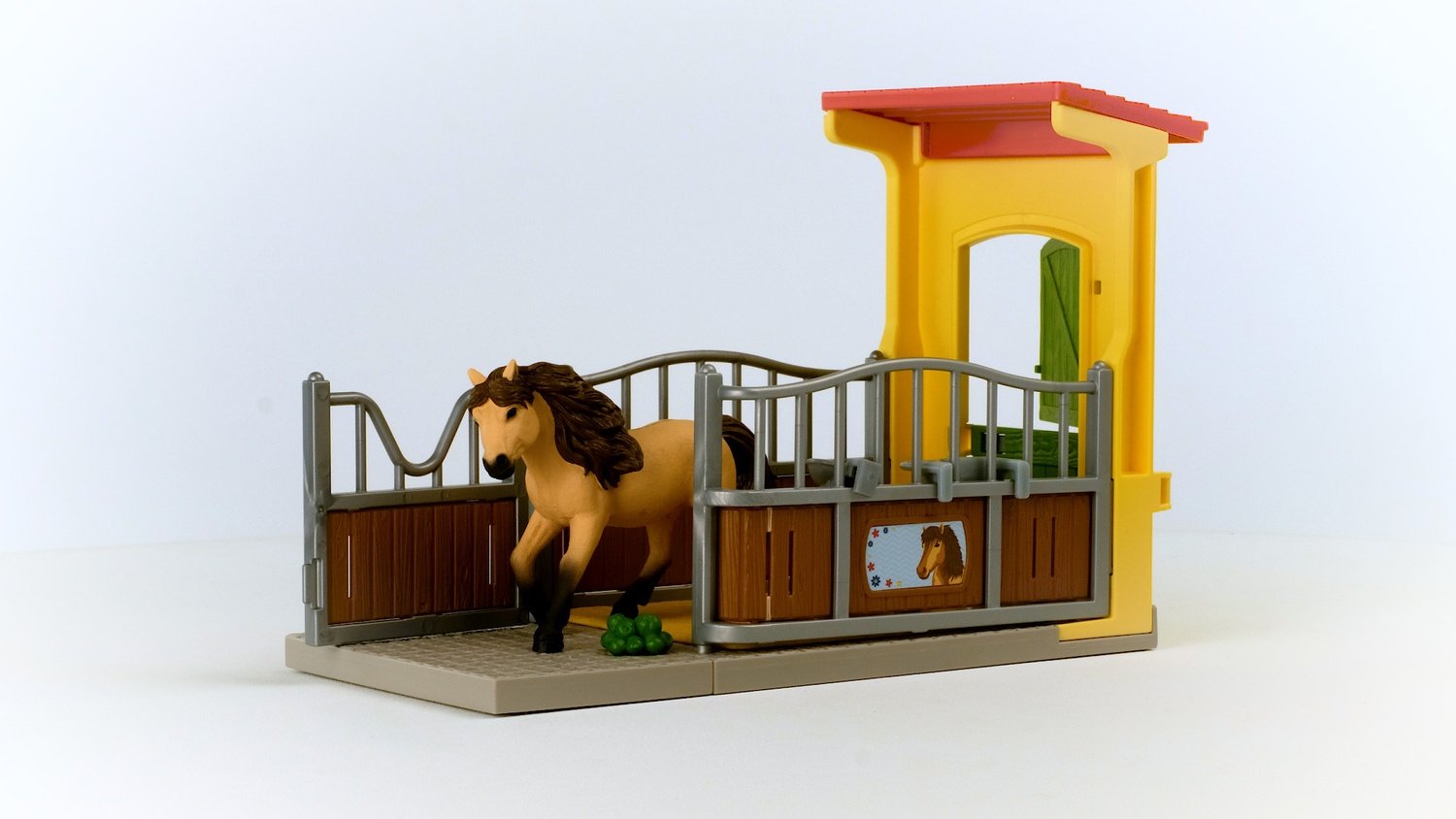 Schleich Farm World Playset Ponnybox Med Islandsponnyhingst