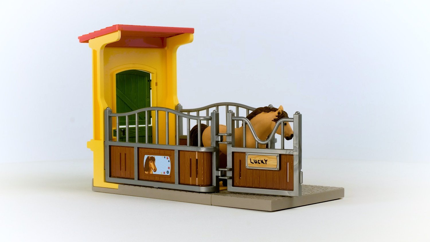 Schleich Farm World Playset Ponnybox Med Islandsponnyhingst