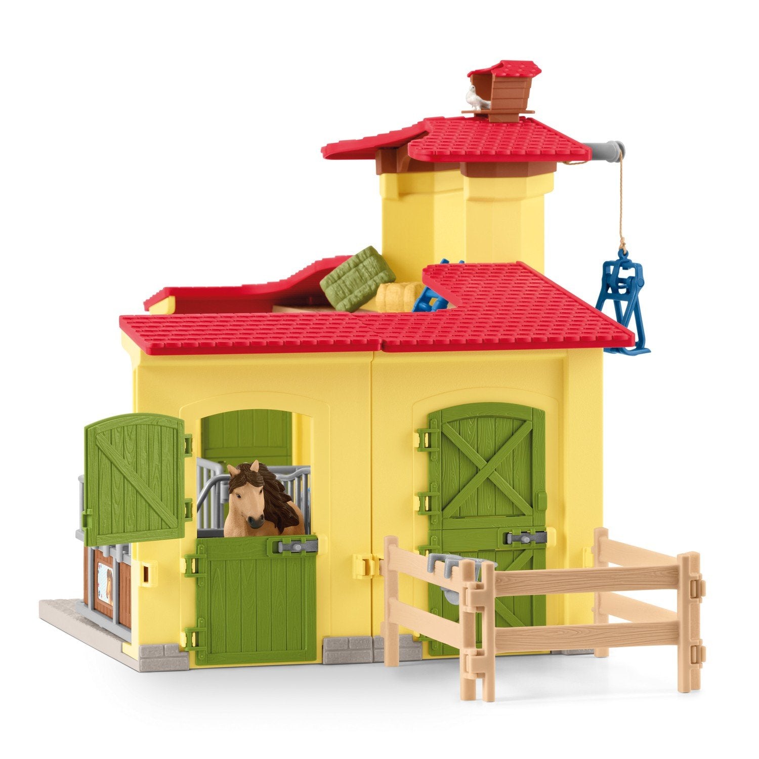 Schleich Farm World Playset Ponnybox Med Islandsponnyhingst