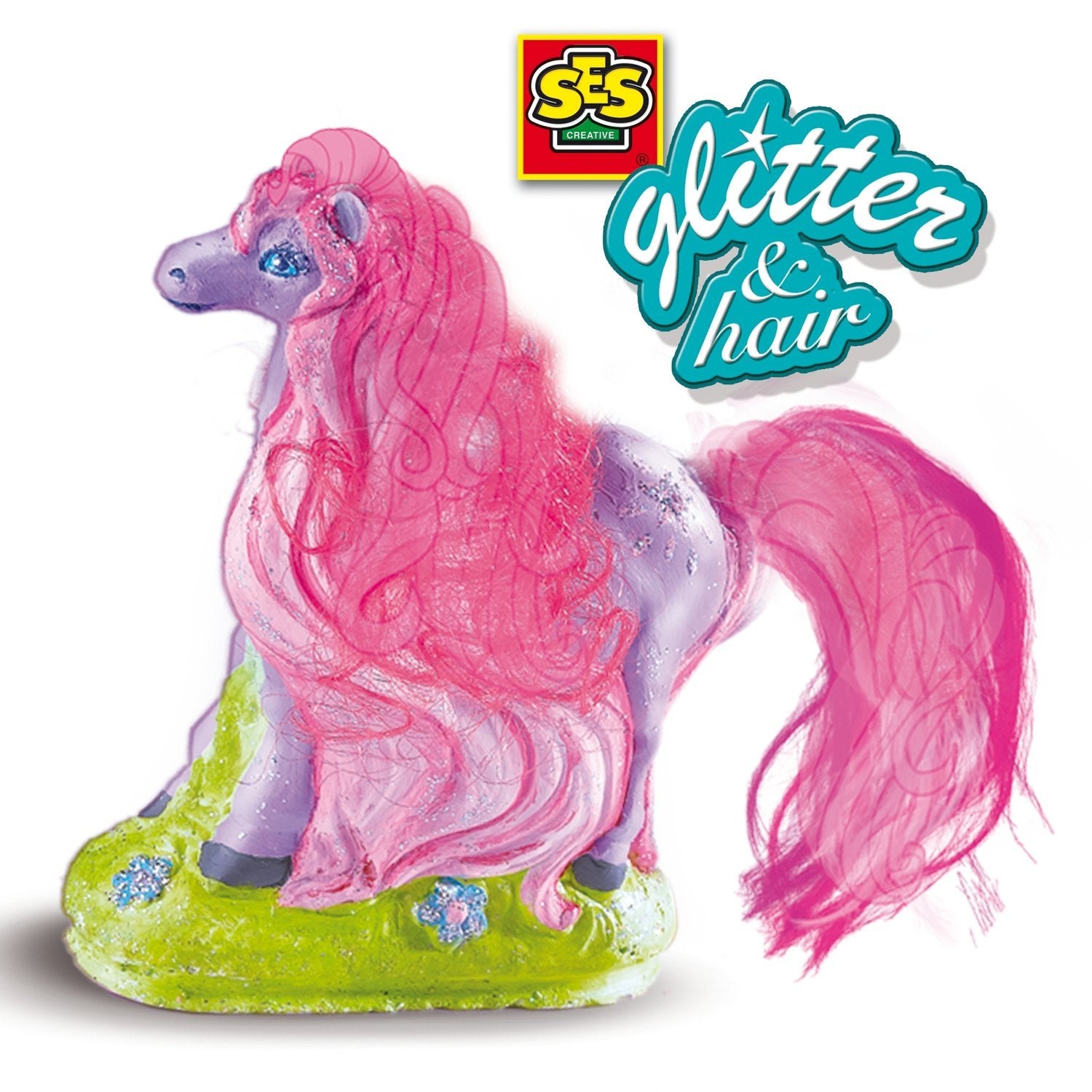 Set støbe og male "Glitter Horses"