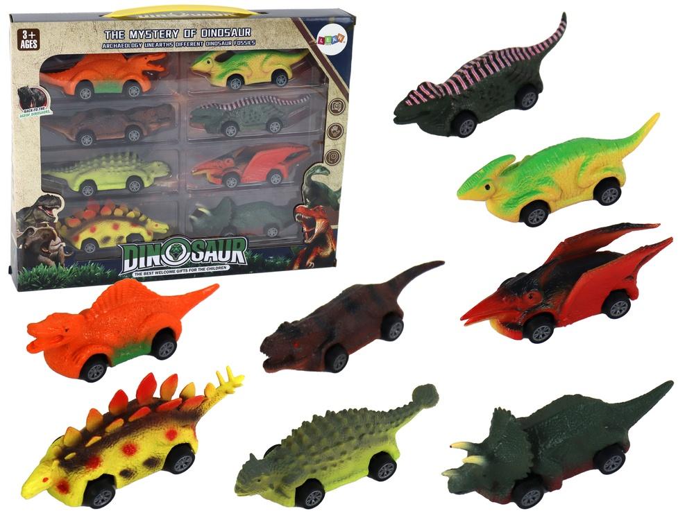 Set med 8 dinosauriebilar - Spark Imagination!