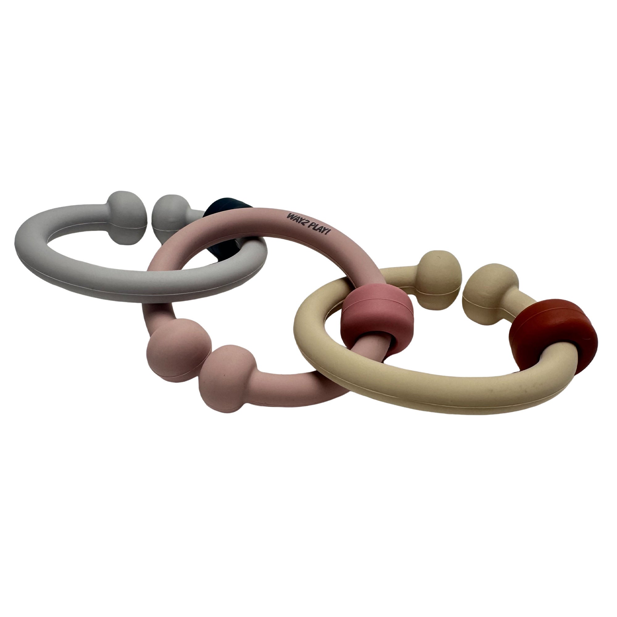 Silikonbitringar, Kopplingsbara Babyleksaker, 3-pack