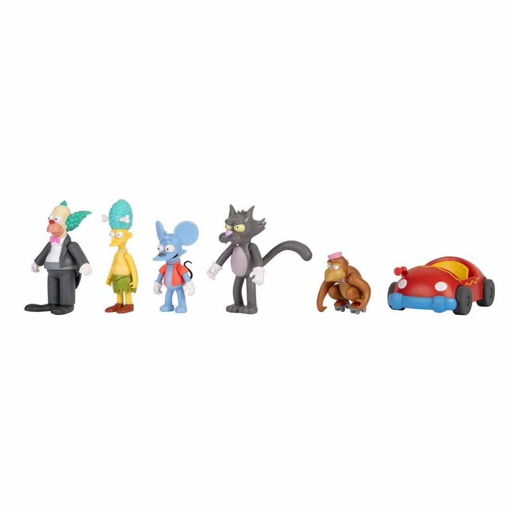 Simpsons 7 cm figurer Paket med 6 samlarleksaker