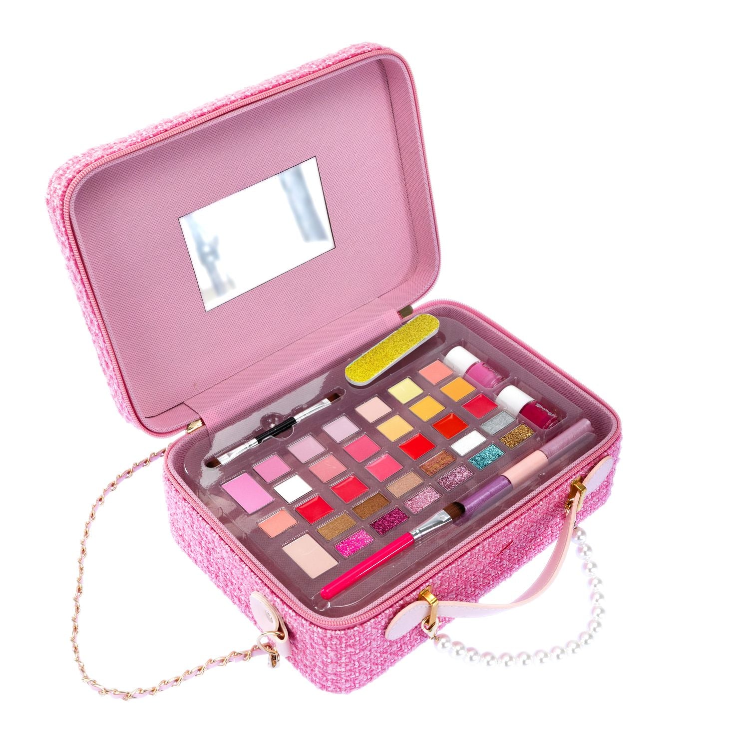 Sminkväska för barn med vändbara paljetter, 26x19x9 cm