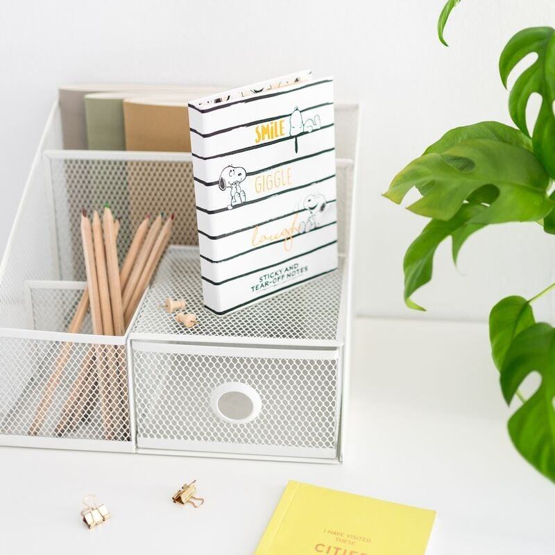 Snoopy Sticky Notes-anteckningsbok för enkel organisation, 100 ark