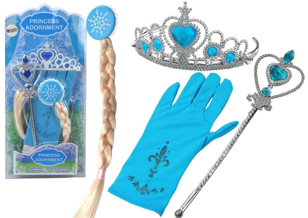 Snow Queen Princess Set: Trollstav, handske, krona och mer!