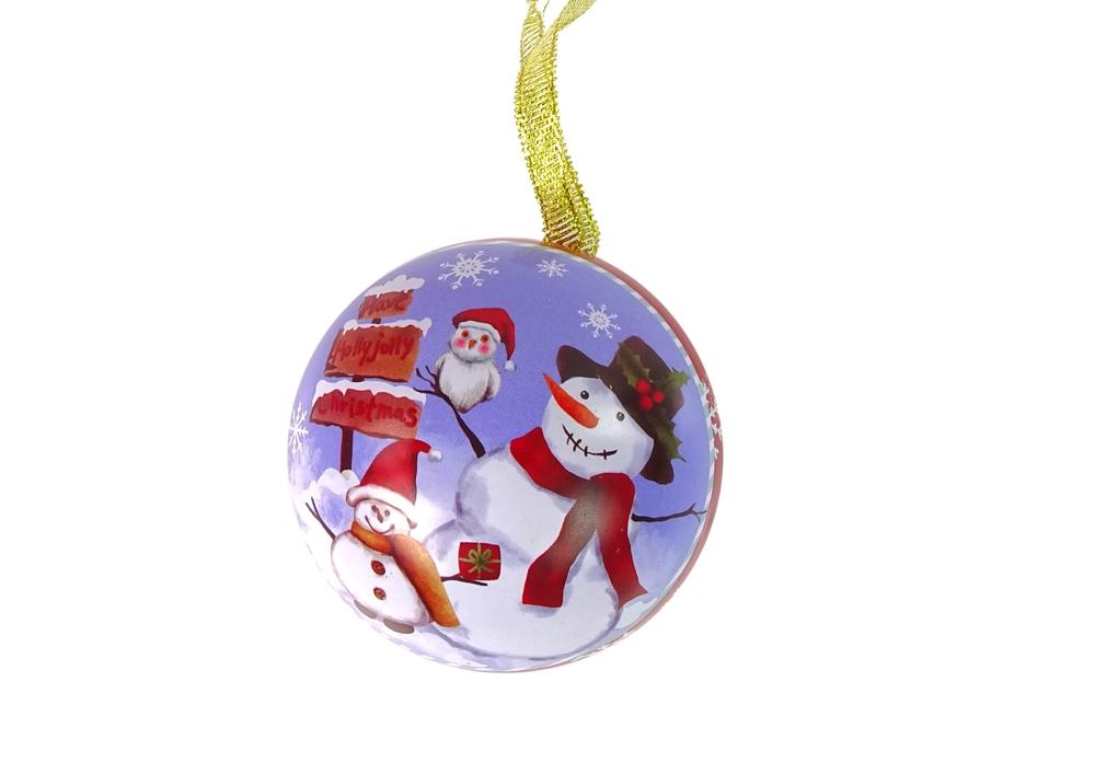 Snowman Bauble Ornament med dolt presentfack