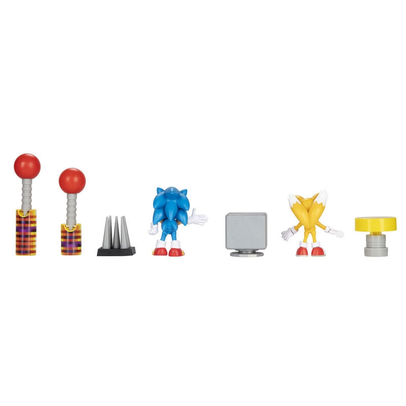 Sonic Diorama Set med samlarfigurer och tillbehör