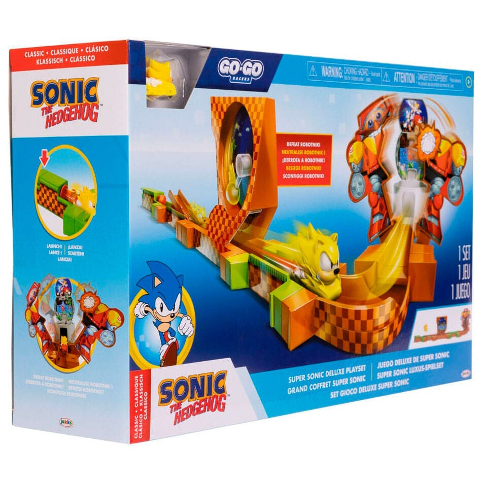 Sonic Go Go Racers Deluxe lekset med bana och fordon