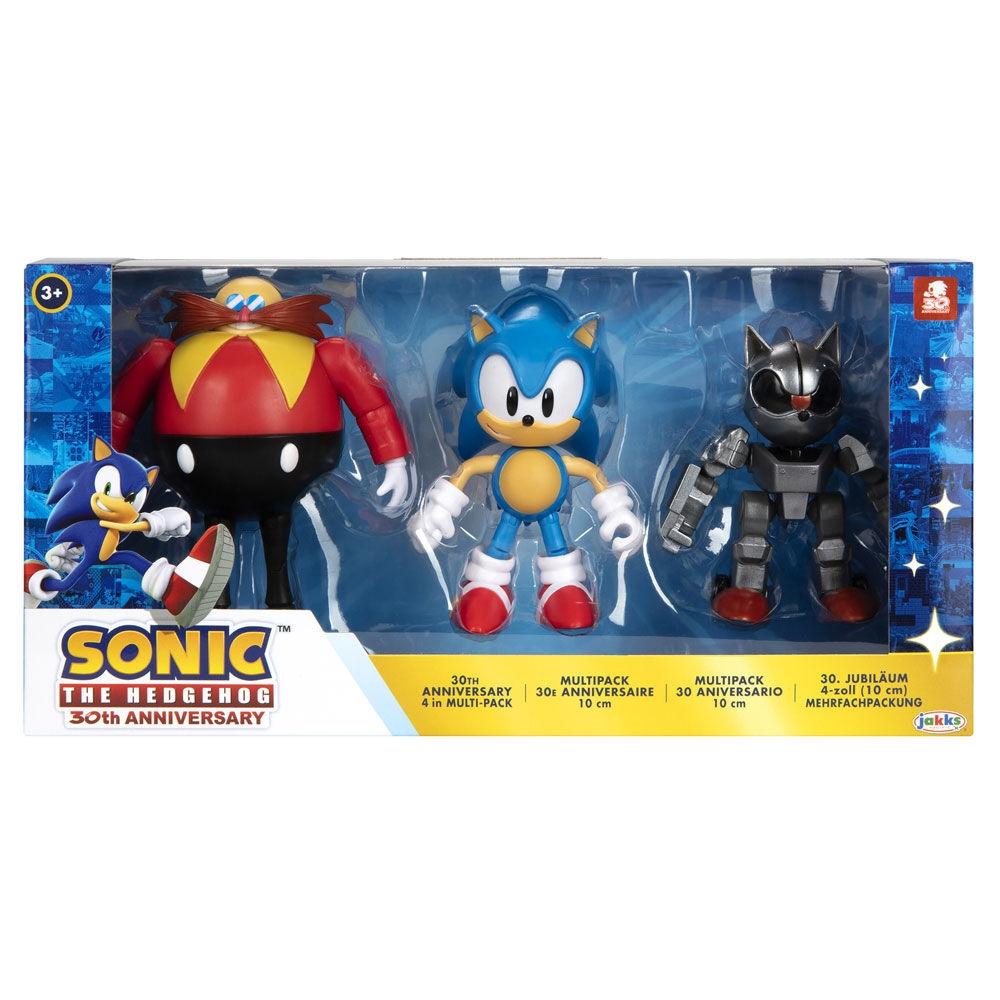 Sonic The Hedgehog 30-års jubilæumspakke med 3 figurer 10 cm