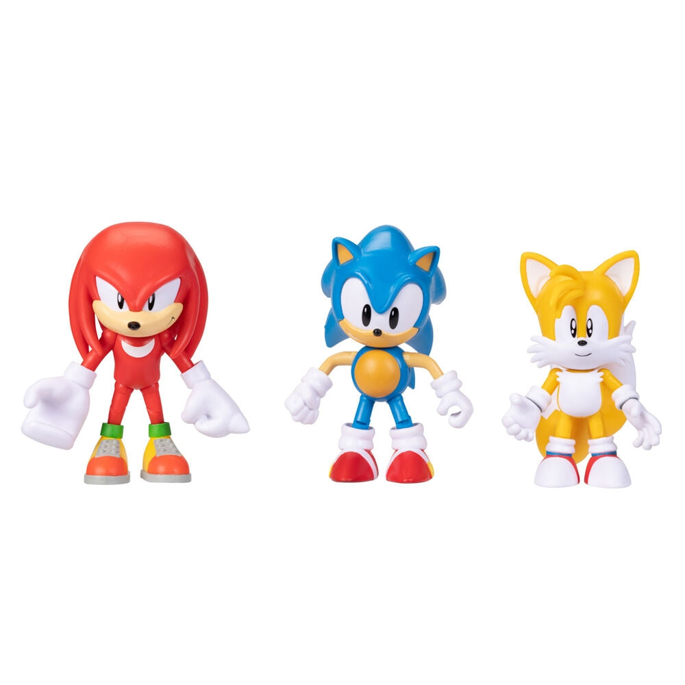Sonic the Hedgehog Classic 3-pack actionfigurer, 10 cm