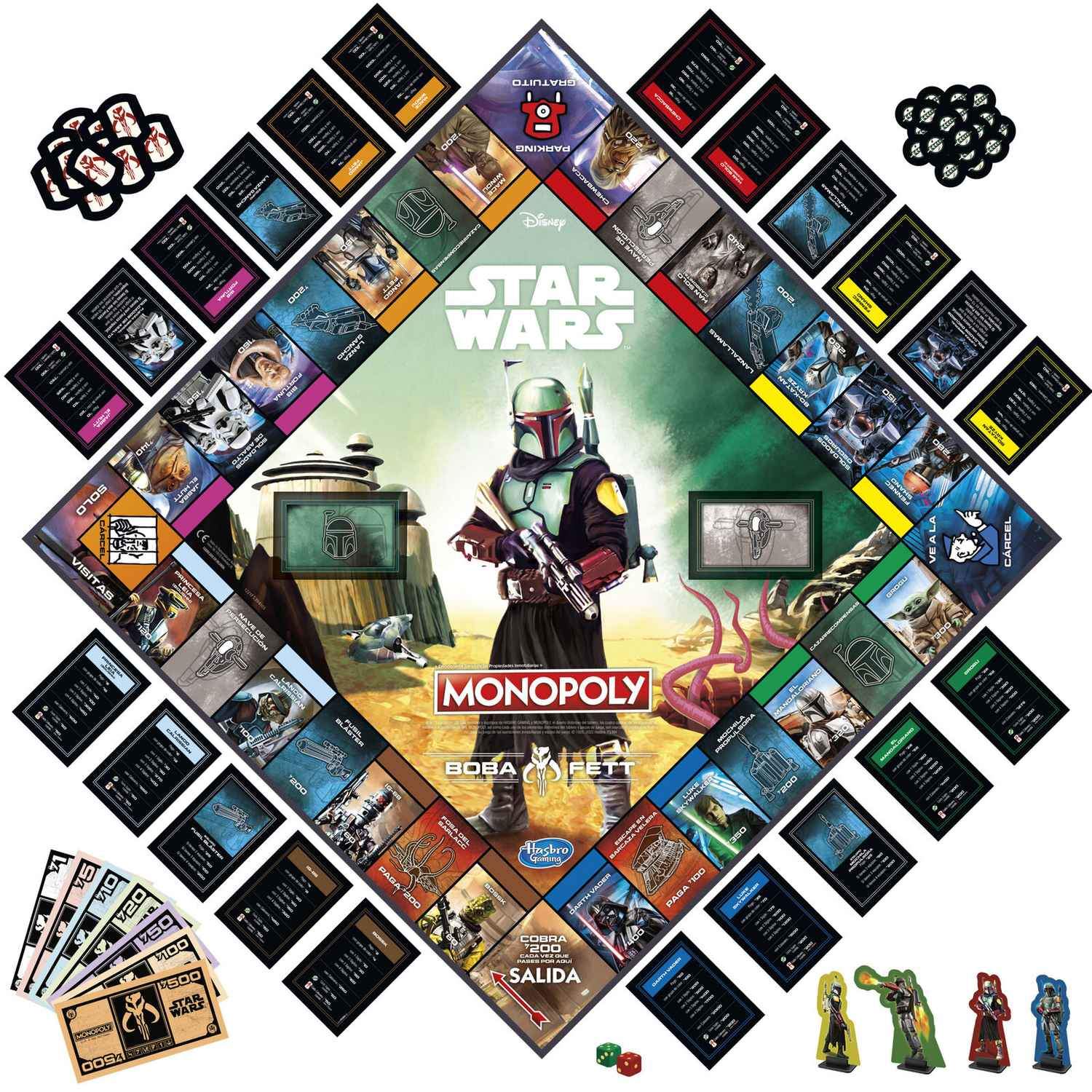 Spanskt Star Wars Boba Fett Monopolspel