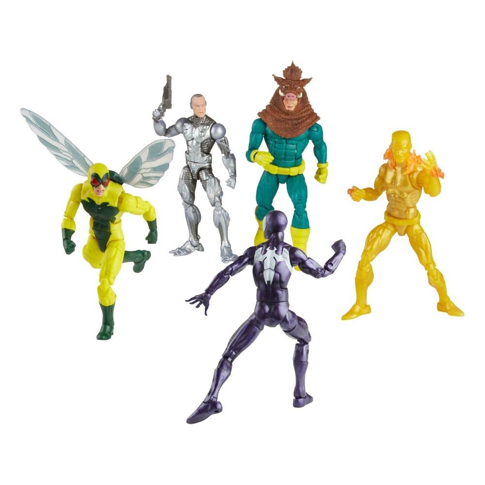 Spider-Man Marvel Legends Action Figur 5-pack Spider-Man, Silvermane, Human Fly, Molten Man, Razorback 15 cm