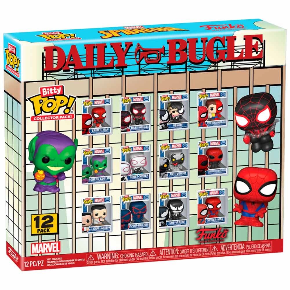 Spiderman Bitty POP Figure Multipack – Vinylleksaker för samlarobjekt