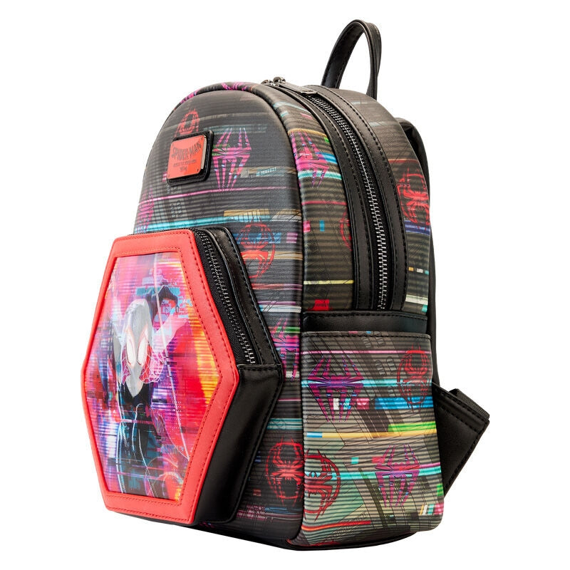 Spiderman Lenticular Ryggsäck 27cm - Tvärs över Spider-Verse Design