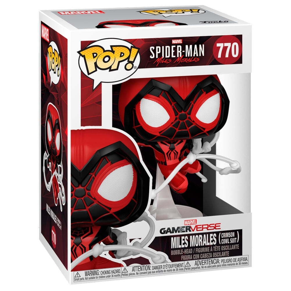 Spiderman Miles Morales Crimson Cowl-dräkt för barn