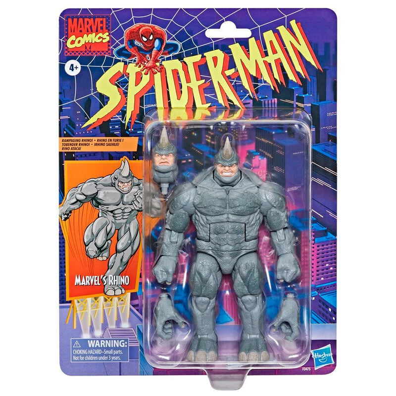 Spiderman Rhino Figur, 15 cm actionleksak för samlare