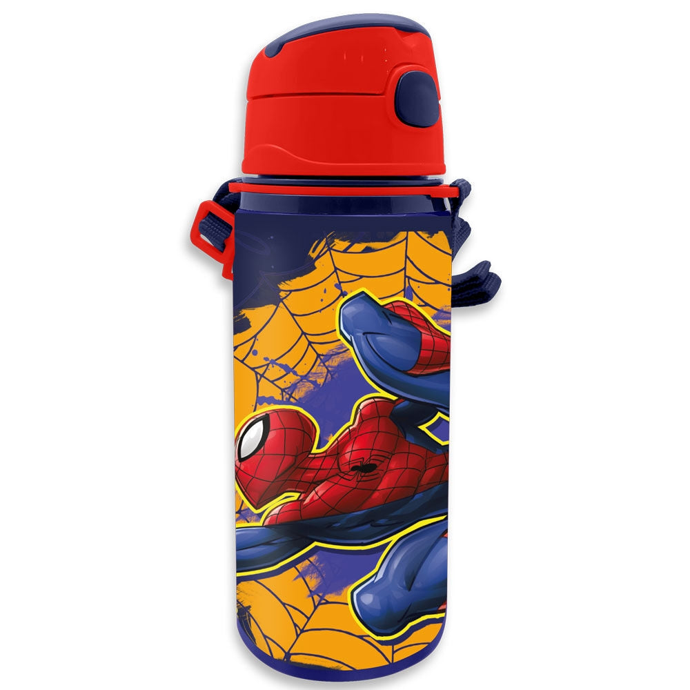 Spiderman aluminiummatsal 600 ml för barn, hållbar design