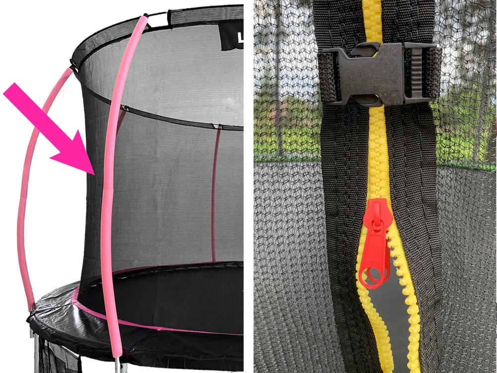 Sport Max 12ft pink trampolin indernet - sikkert og sjovt!