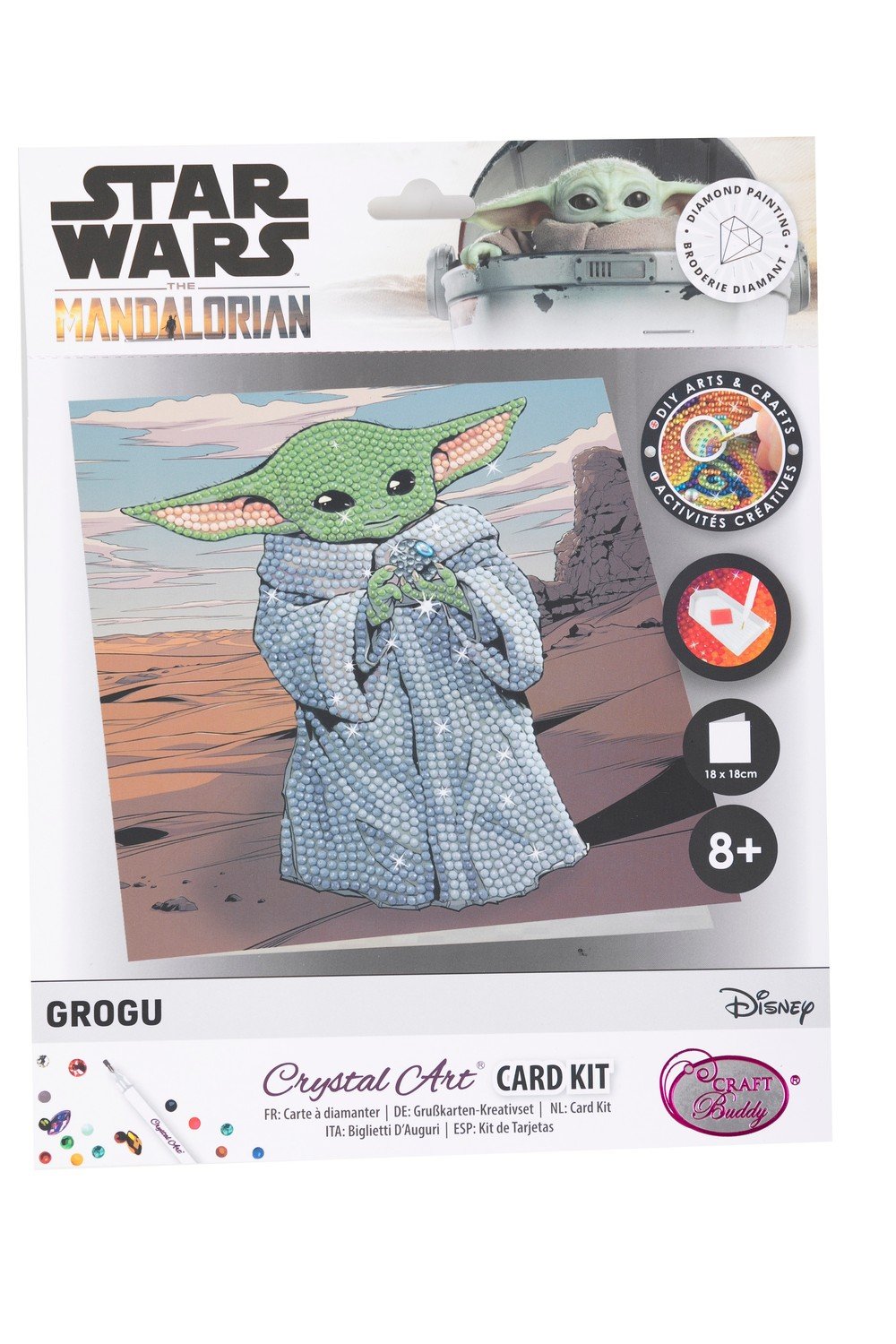 Star Wars Crystal Art "Card Grogu"